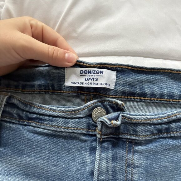 Denizen From Levis Jean Shorts Womens 18 W34 Vintage High Rise Blue Denim - Picture 2 of 7